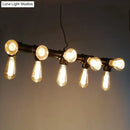 GobekUsa Industrial Style Black Metal Piping Island Lamp - Dining Room Hanging Light Fixture