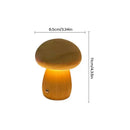 Wooden creative mushroom night light stepless dimming bedroom table lamp by Decorbites