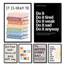 GobekUsa Inspirational Quote Poster for Home or Office