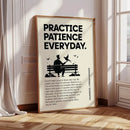 Minimalist colorful book stack quote poster office wall art