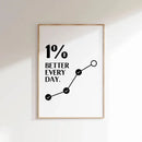 Minimalist colorful book stack quote poster office wall art
