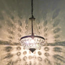 GobekUsa Iron Art Crystal Chandelier for Dining Room and Bedroom