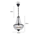 GobekUsa Iron Art Crystal Chandelier for Dining Room and Bedroom