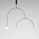 GobekUsa Iron Balance Chandelier: Scandinavian Post-Modern Living Room Pendant Lamp
