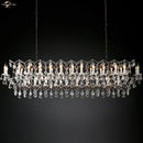 GobekUsa Iron Crystal LED Chandelier: 19th Century Style Kitchen Pendant Light