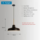 GobekUsa Iron Industrial Chandeliers, Nordic Pendant Light for Home, Retro Loft Hanging Lamps