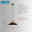 GobekUsa Iron Industrial Chandeliers, Nordic Pendant Light for Home, Retro Loft Hanging Lamps