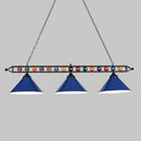 GobekUsa Iron Linear Island Ceiling Light with Cone Shade - Industrial Country Club Style