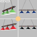 GobekUsa Iron Linear Island Ceiling Light with Cone Shade - Industrial Country Club Style