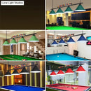 GobekUsa Iron Linear Island Ceiling Light with Cone Shade - Industrial Country Club Style