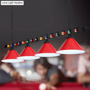 GobekUsa Iron Linear Island Ceiling Light with Cone Shade - Industrial Country Club Style