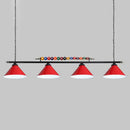 GobekUsa Iron Linear Island Ceiling Light with Cone Shade - Industrial Country Club Style