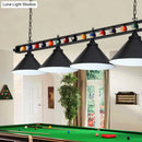 GobekUsa Iron Linear Island Ceiling Light with Cone Shade - Industrial Country Club Style