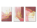 Modern ayatul kursi gray & gold canvas art set – living room decor by Decorbites