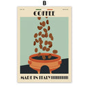 GobekUsa Italian Coffee Wall Art Canvas Print