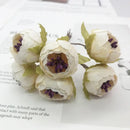 Decorbites ivory flower cherry stamen berries wedding decor living room by Decorbites