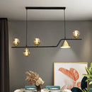 GobekUsa Ivory Glass Island Pendant Light: Geometric, Contemporary Hanging Fixture for Restaurants