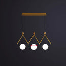 GobekUsa Ivory Glass Minimalist Ball Suspension Light - Creative Island Fixture