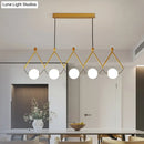 GobekUsa Ivory Glass Minimalist Ball Suspension Light - Creative Island Fixture
