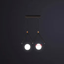 GobekUsa Ivory Glass Minimalist Ball Suspension Light - Creative Island Fixture
