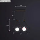 GobekUsa Ivory Glass Minimalist Ball Suspension Light - Creative Island Fixture