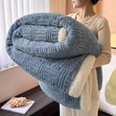 GobekUsa Jacquard Lamb Wool Double-Layer Blanket for Cozy Comfort & Style