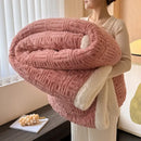 GobekUsa Jacquard Lamb Wool Double-Layer Blanket for Cozy Comfort & Style