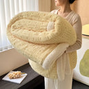 GobekUsa Jacquard Lamb Wool Double-Layer Blanket for Cozy Comfort & Style