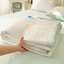 GobekUsa Jacquard Summer Cool Blanket: Light & Breathable Comforter for Double & Single Beds