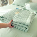 GobekUsa Jacquard Summer Cool Blanket: Light & Breathable Comforter for Double & Single Beds