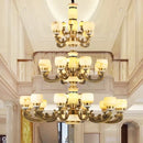 GobekUsa Jade Chandelier: Stylish Chinese Zen Living Room Lamp for Duplex Building by Guangdong Zhongshan