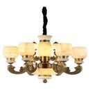 GobekUsa Jade Chandelier: Stylish Chinese Zen Living Room Lamp for Duplex Building by Guangdong Zhongshan