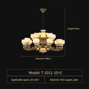 GobekUsa Jade Chandelier: Stylish Chinese Zen Living Room Lamp for Duplex Building by Guangdong Zhongshan