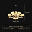 GobekUsa Jade Copper Chandelier: Luxury European Style for Living Room, Bedroom, Dining Room Lighting