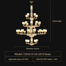 GobekUsa Jade Copper Chandelier: Luxury European Style for Living Room, Bedroom, Dining Room Lighting