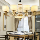 GobekUsa Jade Copper Chandelier: Luxury European Style for Living Room, Bedroom, Dining Room Lighting