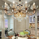 GobekUsa Jade Crystal Chandelier: Elegant European Living Room Lamp