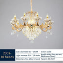GobekUsa Jade Crystal Chandelier: Modern European Living Room & Dining Lamp