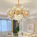 GobekUsa Jade Crystal Chandelier: Modern European Living Room & Dining Lamp