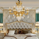 GobekUsa Jade Crystal Chandelier - Elegant European Style Living Room Lighting