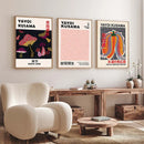 GobekUsa Japanese Abstract Art Canvas Print for Home Décor