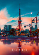 GobekUsa Japanese City Landscape Canvas Wall Art