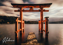 GobekUsa Japanese City Landscape Canvas Wall Art
