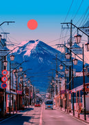 GobekUsa Japanese City Landscape Canvas Wall Art