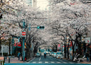 GobekUsa Japanese City Landscape Canvas Wall Art