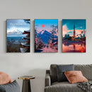 GobekUsa Japanese City Landscape Canvas Wall Art