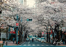Japanese city landscape canvas set 9 piece living room wall art by Decorbites