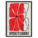 Abstract black & cream japanese koi cat canvas art – living room by Decorbites