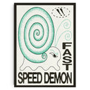 Abstract japanese koi cat red snake canvas print living room wall art