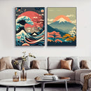 GobekUsa Japanese Nature Landscape Canvas Wall Art
